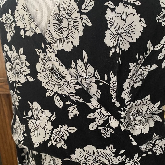 Bongo Draped Neckline Black/White Dress Juniors‎ L - Picture 5 of 14